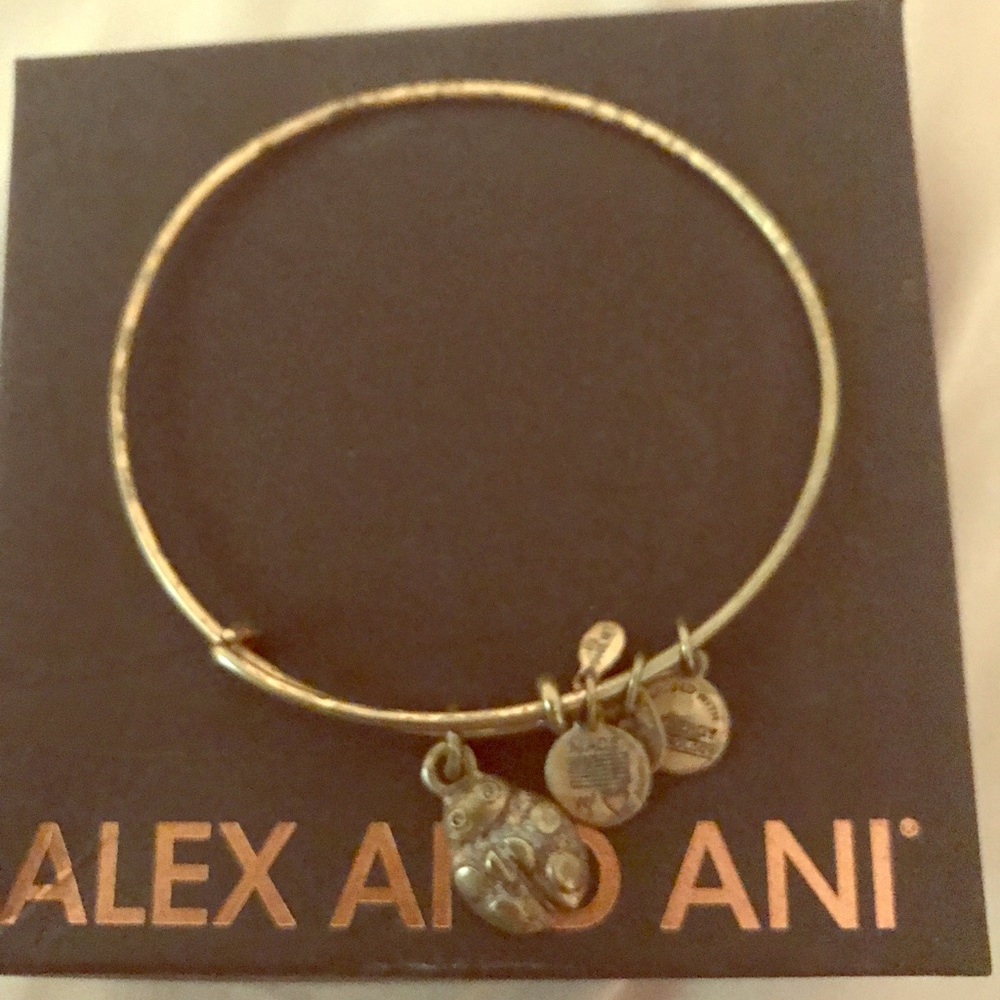 Alex and Ani lady bug bracelet